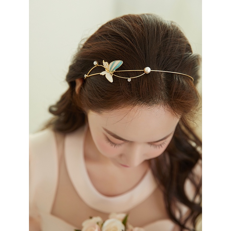 Women fashion headband Butterfly online celebrities'蝴蝶网红发箍