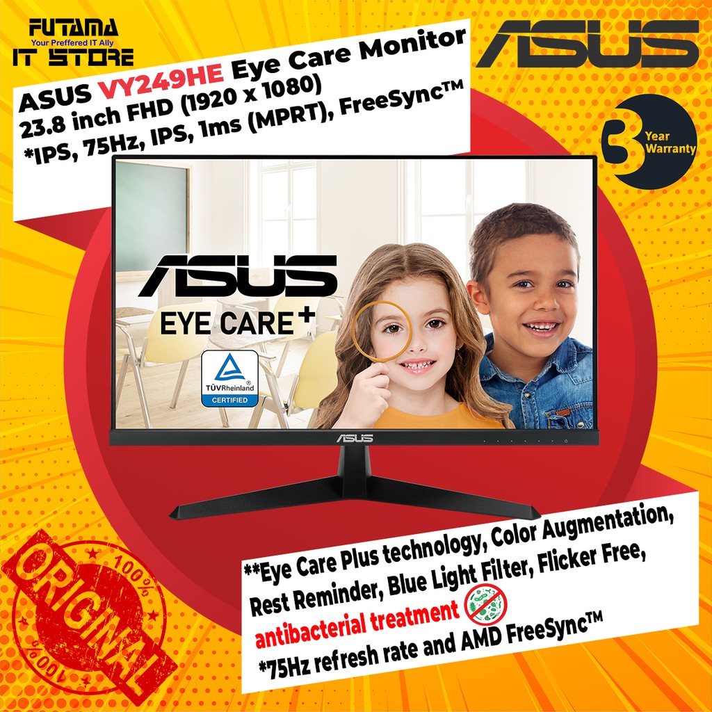 Asus VY249HE / VY249 23.8" IPS 75Hz 1ms MPRT FHD Gaming Monitor