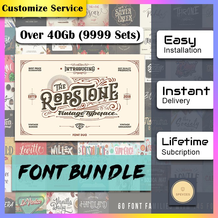 Download FONT BUNDLE 40GB++ Font For Designer/ Officer/ Student ...