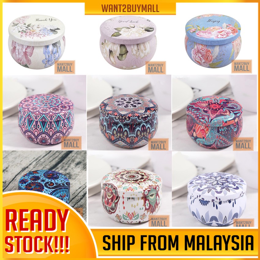 Personality Candy Drum-Shaped Cookie Party Supply Tea Pot Metal Tin Iron Box Storage Case Dry Spices Sweets Kotak Besi