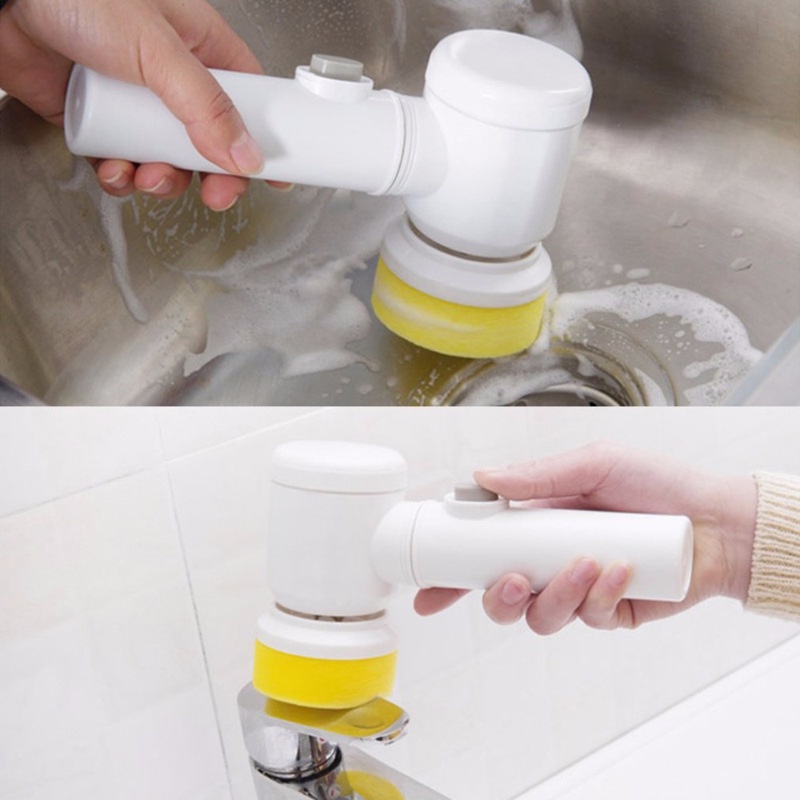 5in1 Handheld Bathtub Brush Kitchen Bathroom Sink Cleaning Tool