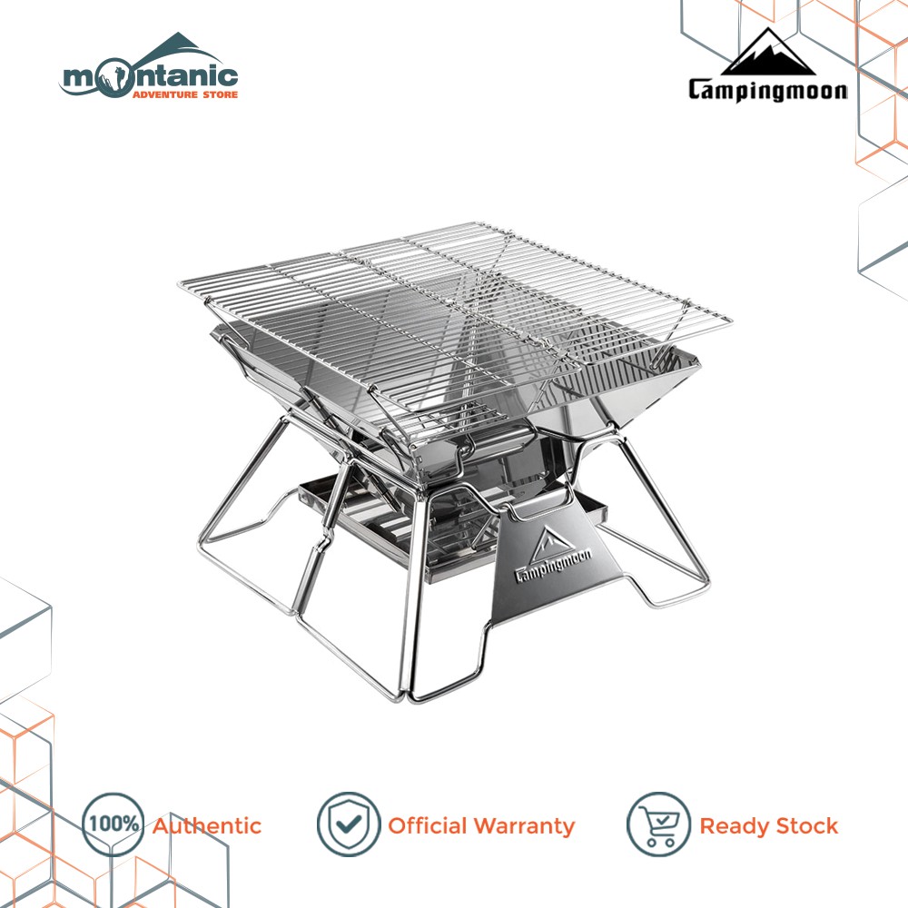 Campingmoon Camping Moon Foldable Barbecue Grill Outdoor Camping