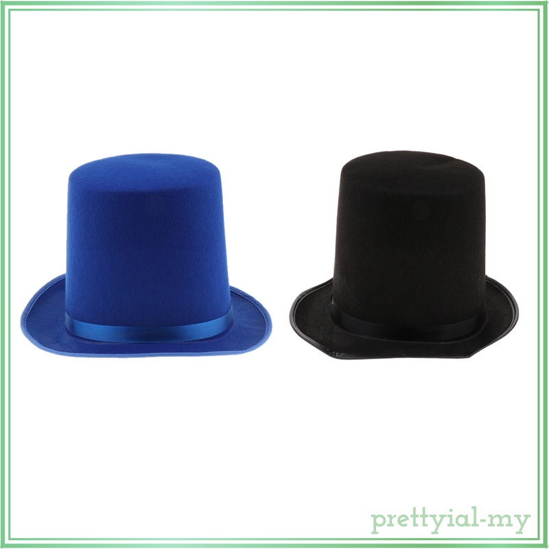 [PrettyiadaMY] Men Women Top Hat Fancy Dress Fancy Dress Performing Magician Hat