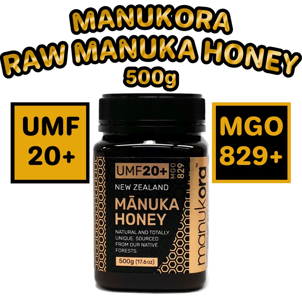 Manukora Raw Manuka Honey UMF 20+ (MGO 829+) 500G | Shopee Malaysia