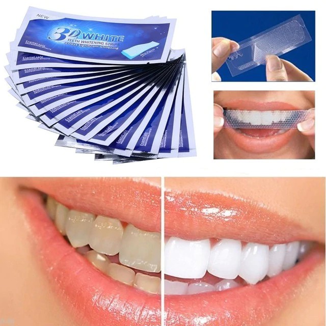 3 Days Pemutih gigi Strips Oral Hygiene Care 3D White Gel Teeth