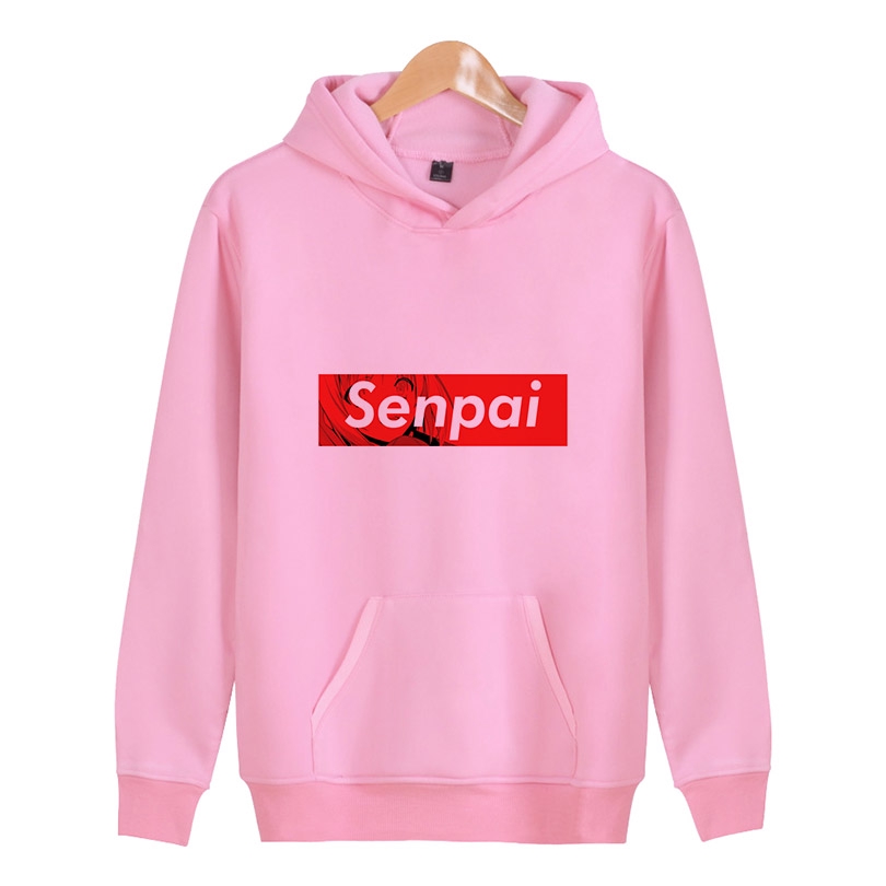 pink senpai hoodie