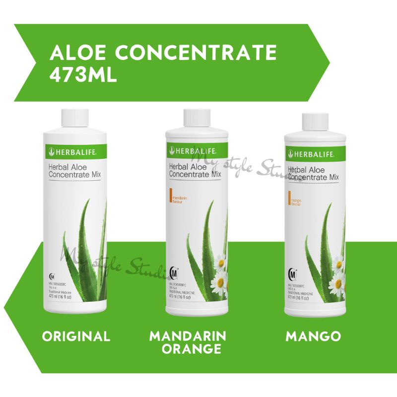 Herbalife Nutrition Herbal Aloe Concentrate Mix 473ml Flavour Original Mandarin Orange 0590