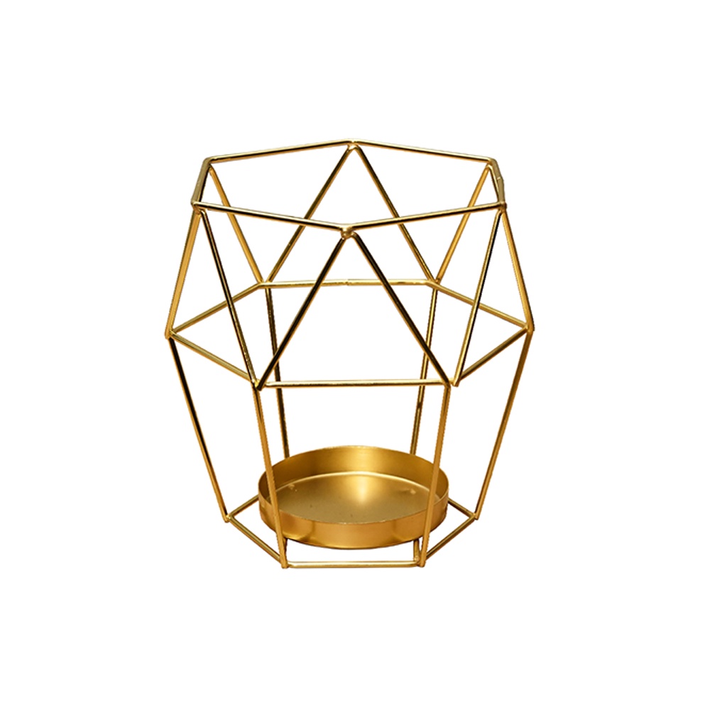 SSFHome - Gold Candle Holder Home Decor