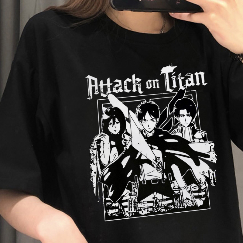 Espinas surco Elocuente 💥💥Attack on Titan AOT T shirt Men women T Shirt Anime Ackerman Levi  Clothes Anime Tops Tees | Shopee Malaysia