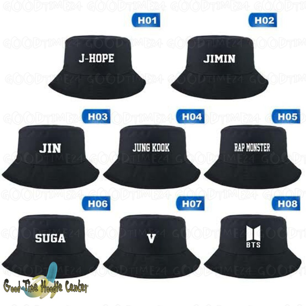 Bts Hat Bt21 Member Bts Jungkook Jin V Suga Jhope Jimin Taehyung Rm Shopee Malaysia