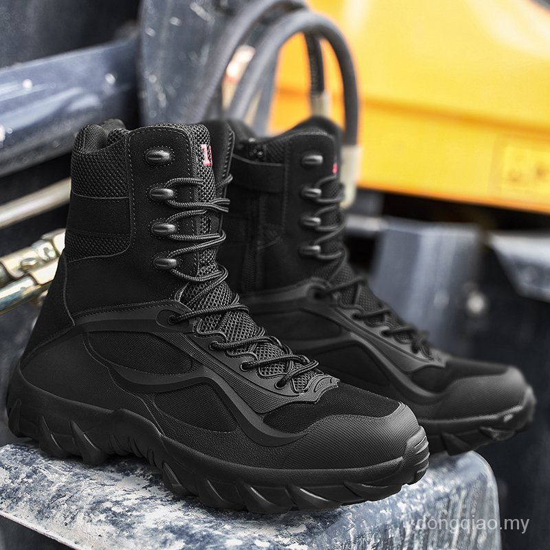 【New Arrival】Original Kasut Operasi Men's Tactical Boots Outdoor Hiking Combat Swat Boot 5.11 DLOB