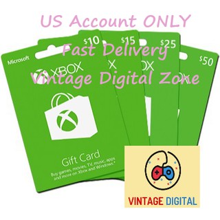 [USA] Microsoft Xbox Live US Top Up Prepaid Card Xbox Gift Card $5/10/15/20/25/50/100 USD