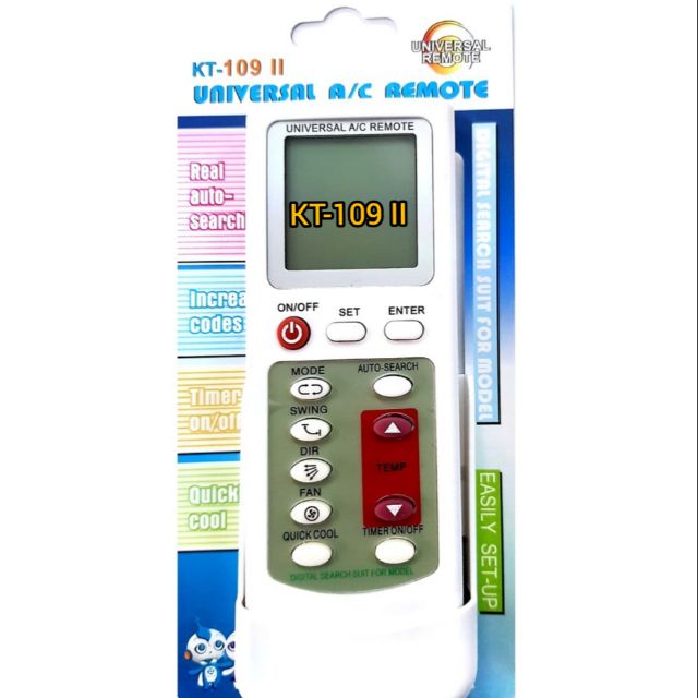 Air Conditioner Universal Remote Control KT109 II Shopee Malaysia
