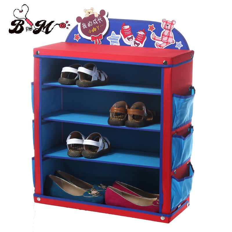 Bm Kid Foldable Waterproof Cartoon Shoe Rack 50cm X 20cm Shopee Malaysia