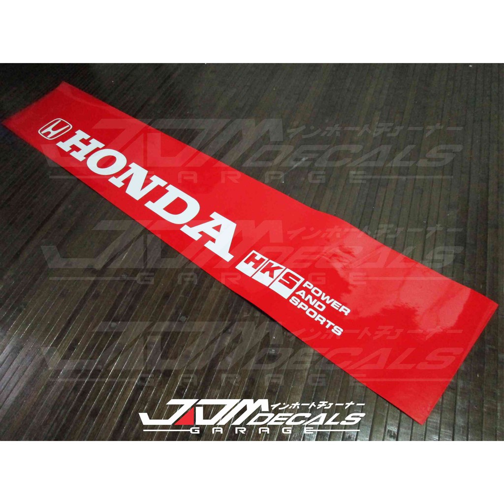 Honda HKS Windshield Banner Sticker Shopee Malaysia