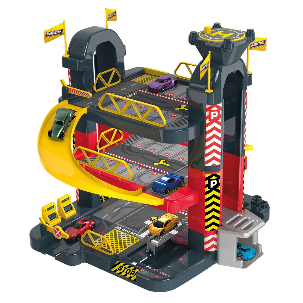 driving force 3 level garage playset