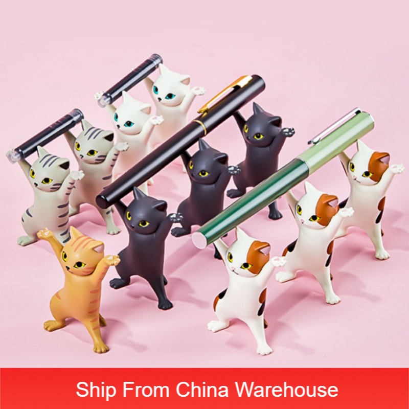 Dancing Cats And Pen Holder, Funny Cat Decorations, Portable Model Ornam 送料無料激安祭