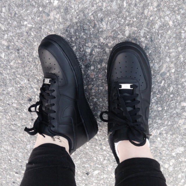 nike air force low cut black