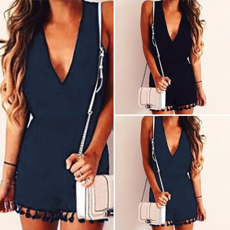 tassel jumpsuit plus size
