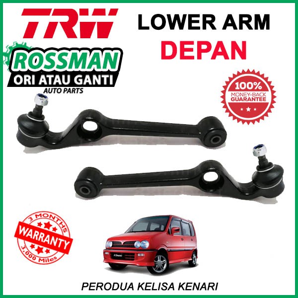 Trw Front Lower Arm For Perodua Kelisa Kenari Jtc7557 Jtc7556 Shopee Malaysia