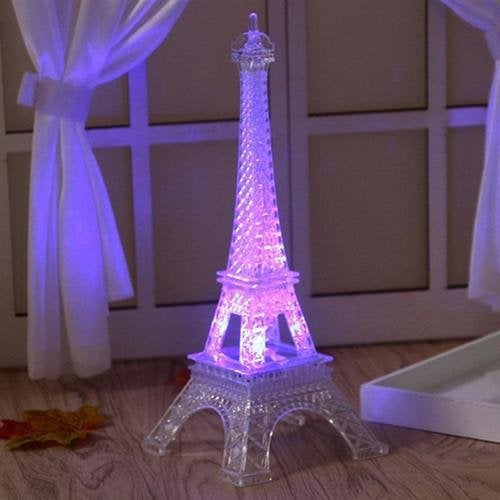 New 3d Romantic France Eiffel Tower Paris Tower Led Night Light