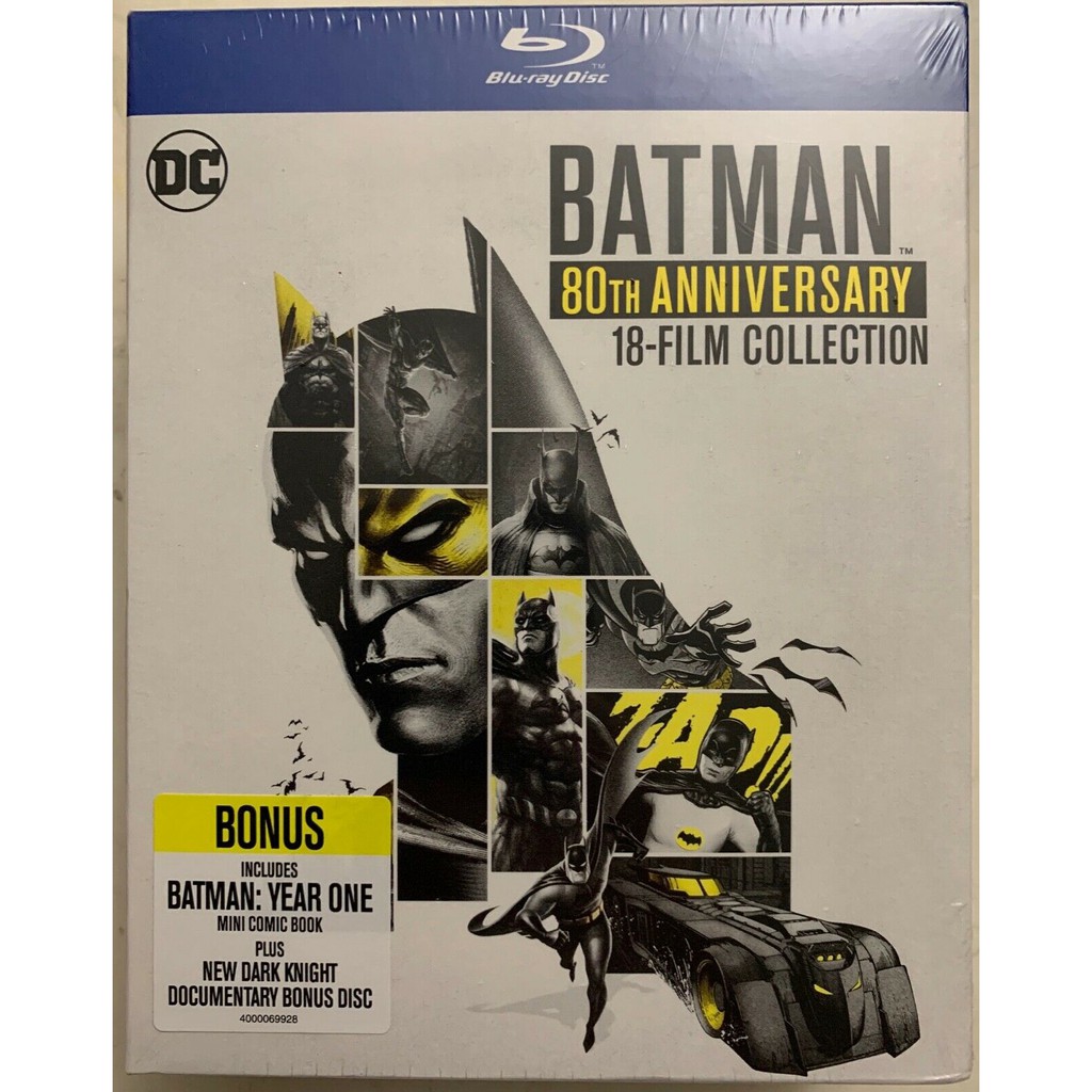 PRE ORDER BATMAN 80TH ANNIVERSARY 18 FILM COLLECTION BLU RAY 19 DISC SET +  MINI COMIC NEW ORIGINAL US IMPORT | Shopee Malaysia