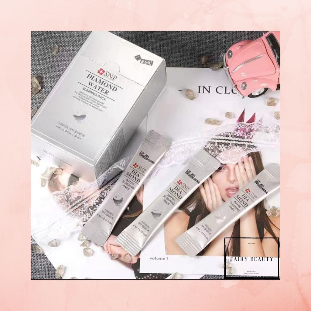 SNP Diamond Water Sleeping Mask (20pcs) //Masker Muka//Korea Masker