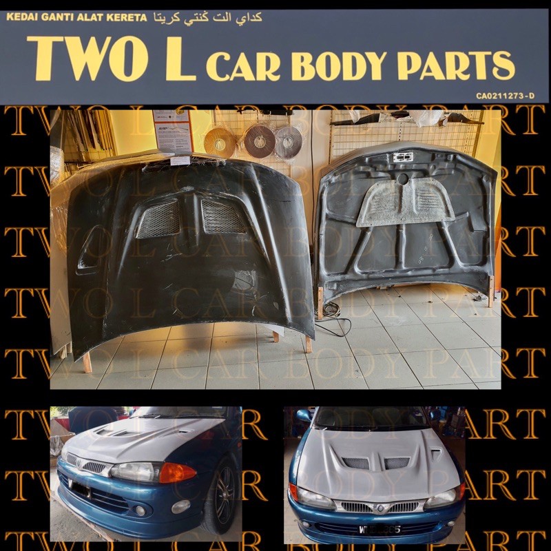 Wira Evo 6 Evo 7 Front Bonet Hard Fibre Shopee Malaysia