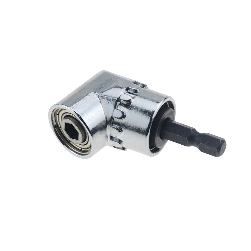 Bit Holder Extension Right Angled Screwdriver Drill Hex Bit Socket Screwdriver Holder Adaptor Drill Attachment Angle Driver with Handle 105 Degree Right Angle Driver 