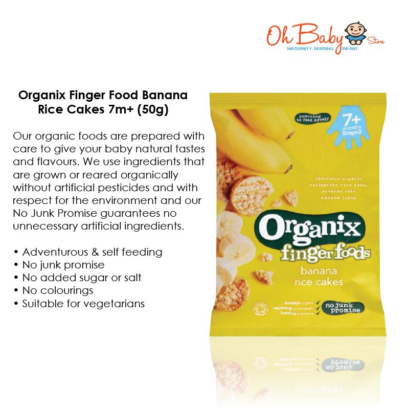 organix banana rice cakes