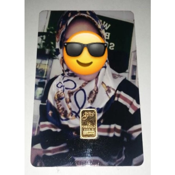 Gold bar card custom Shopee Malaysia