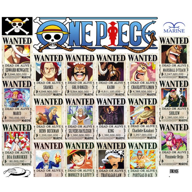 Ready Stock One Piece Luffy Mugiwara Straw Hat Yonko Kaido Zoro Nami Franky Boa Law Anime Wanted Poster 19 5x28 5cm Shopee Malaysia