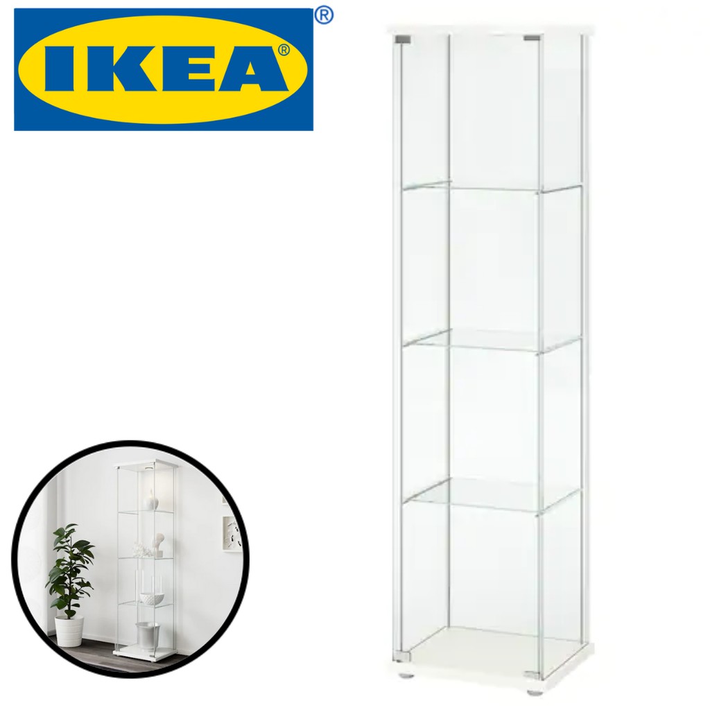 DETOLF Glass-door Cabinet, White, 163/4x641/8 IKEA, 45% OFF