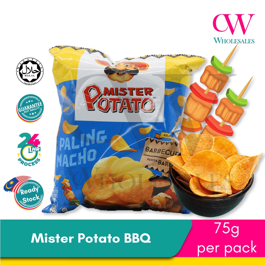 Mister Potato Bbqhoney Cheesehotandspicytomatooriginal 75g Shopee Malaysia 0576