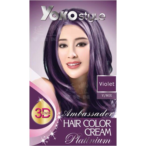  Yoko  Style  Hair  Color  Cream  V Mix Violet Colour Shopee 
