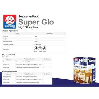 1L Seamaster Super Glo HGF Paint For Metal & Wood - Sunrise Yellow ...