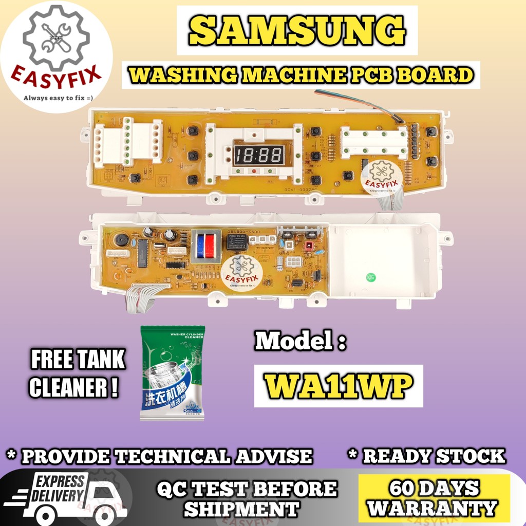 WA11WP SAMSUNG WASHING MACHINE PCB BOARD (CONTROL BOARD / PANEL BOARD ...