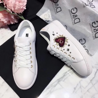 d&g white shoes