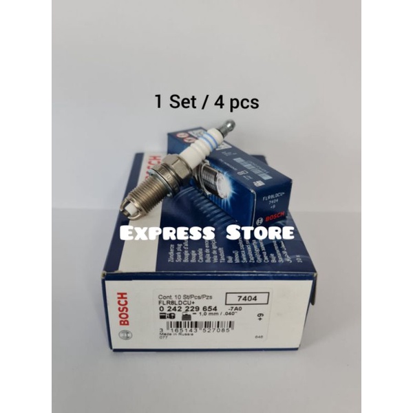 BOSCH Spark Plug Nickel (4pcs) Chevrolet Nabira 1.8, Optra 1.8, Captiva 2.4, Opel Zafira, Saab