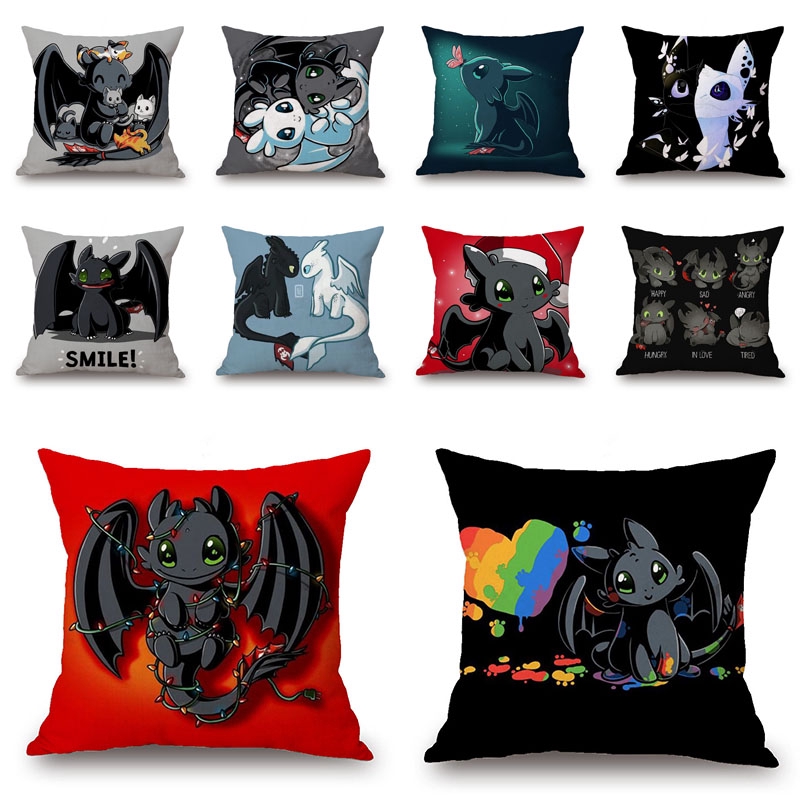 Cute Dinosuar Home Decorative Pillow Case How To Train Your Dragon
