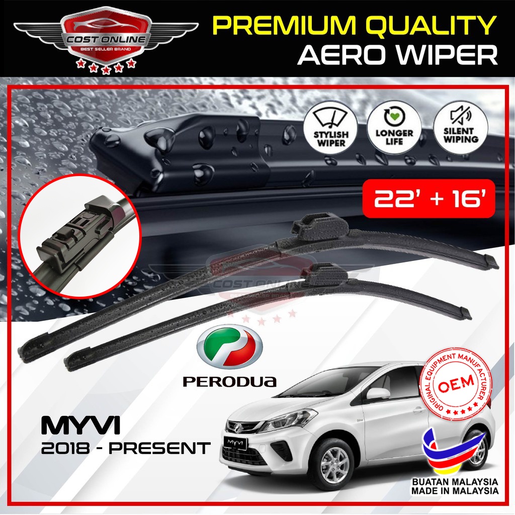 PERODUA MYVI 2018 - (Made in Malaysia) PRESENT Original Car Wiper ...