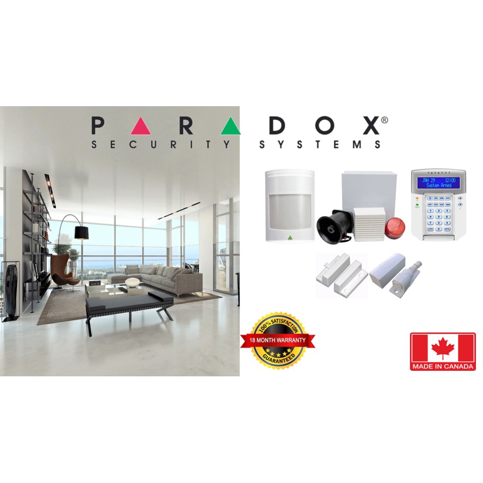 Alarm System Full Set Lcd Keypad Paradox Package Shopee Malaysia