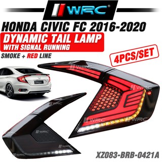 Buy Honda Civic Fc 2016 2021 Dragon Scale V6 Dynamic Tail Lamp With Signal Running Smoke Seetracker Malaysia