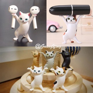 AirPods  Holder Pen Holder Dancing Cat Cat Decoration Cute Toy Desktop decoration office decoration
