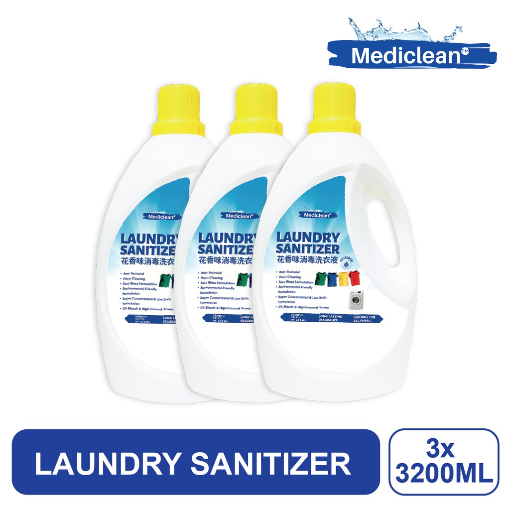 Mediclean Laundry Sanitizer 3.2L X 3 unit Bundle set