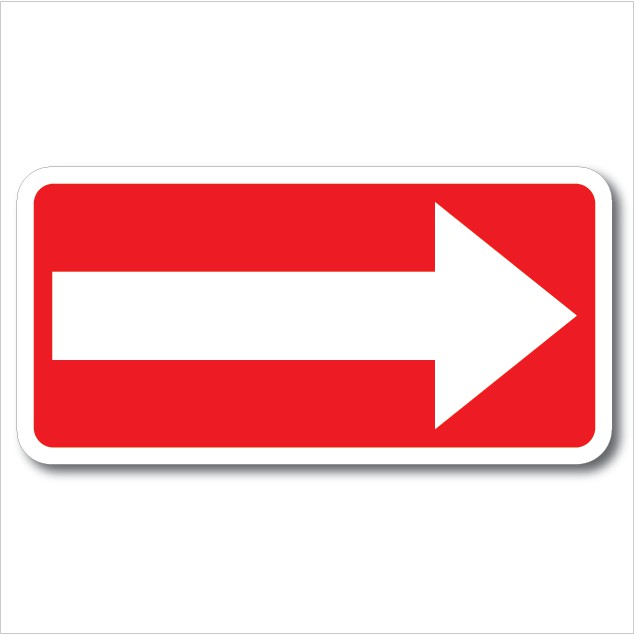RED ARROW PVC SIGN STICKER 105 X 210MM | Shopee Malaysia