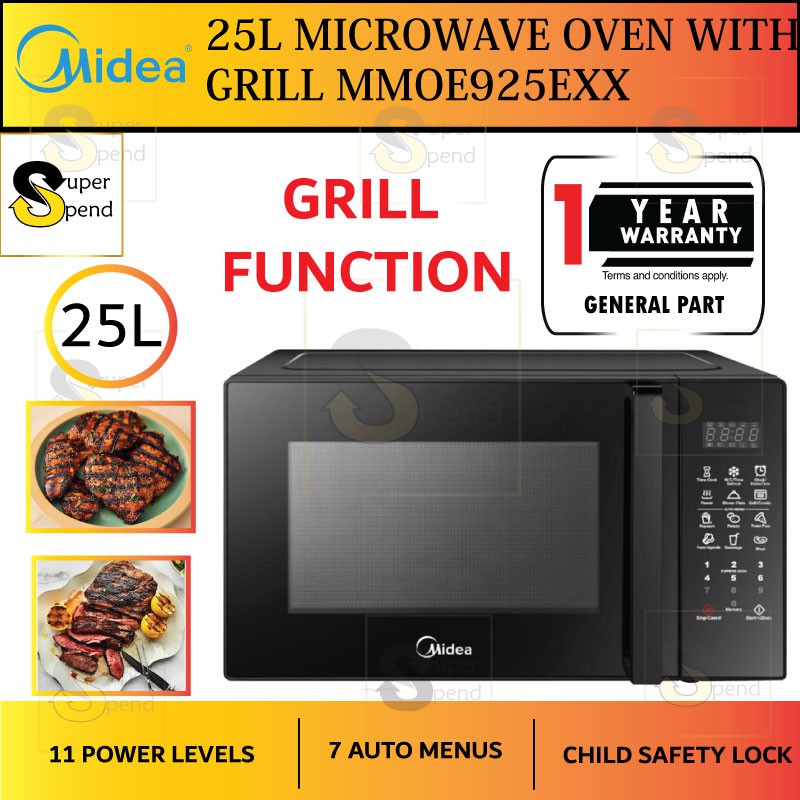 [ 25L ] Midea Grill Function Microwave Oven MMOEG925EXX MMOEG925EXX (1