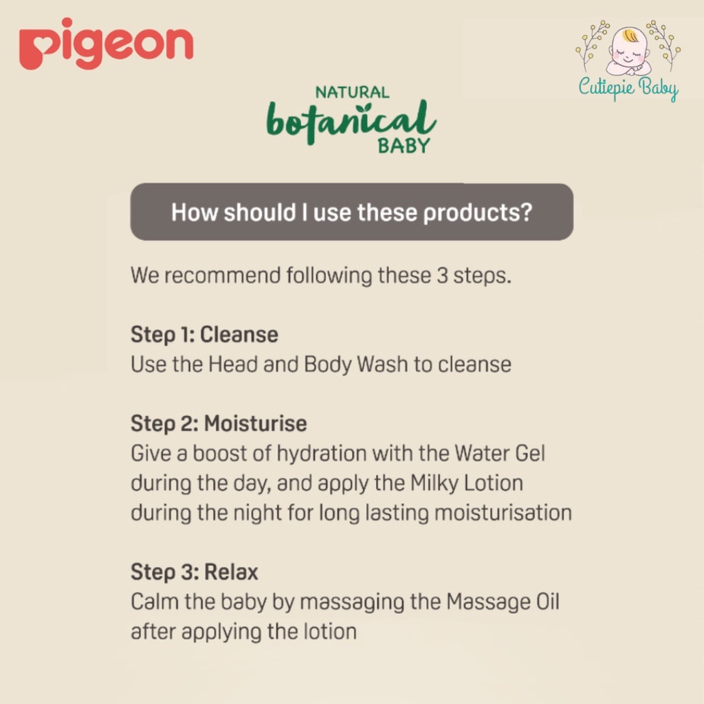 Pigeon Natural Botanical Baby Massage Oil 120ml Shopee Malaysia