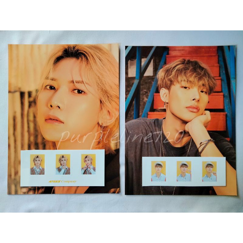 ATEEZ 2021 Season Greeting Member Big Postcard + ID photo sticker