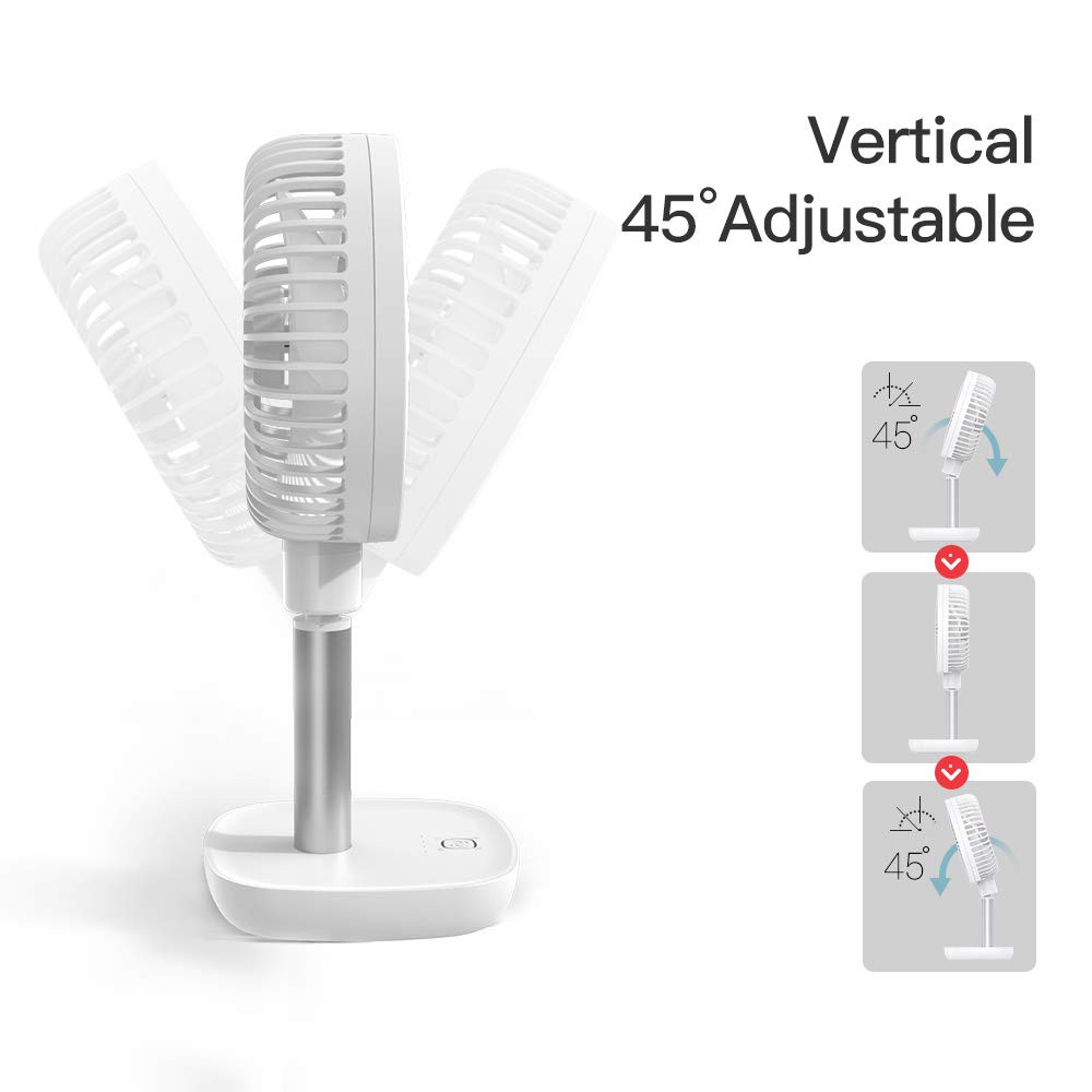 YOOBAO F1 4000mAh Portable Rechargeable Desk Fan Low Noise 4 ...